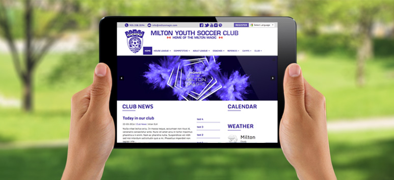 milton youth soccer club ipad