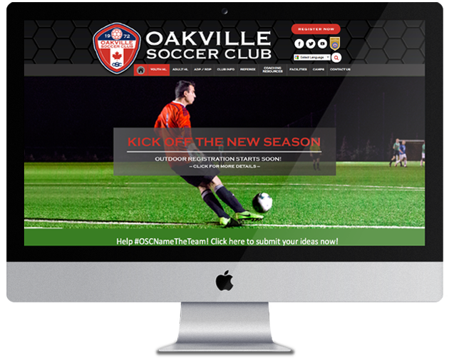 oakville-soccer-club portfolio screen