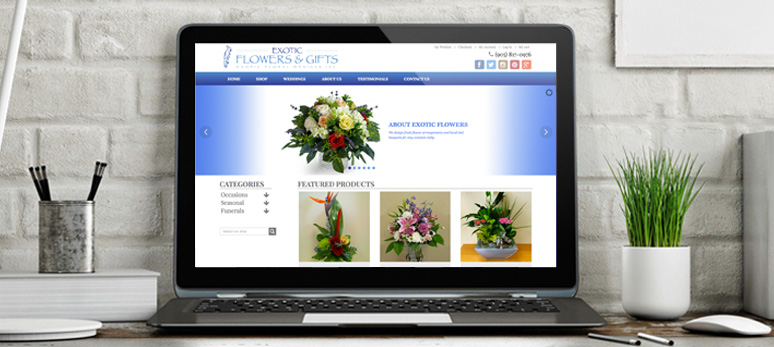 exotic-flowers laptop